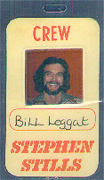 Steven Stills Back Stage Pass